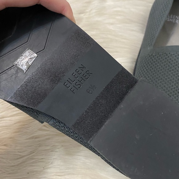 Eileen Fisher Gray Demi Knit Flats Slip On Shoes - Picture 8 of 11